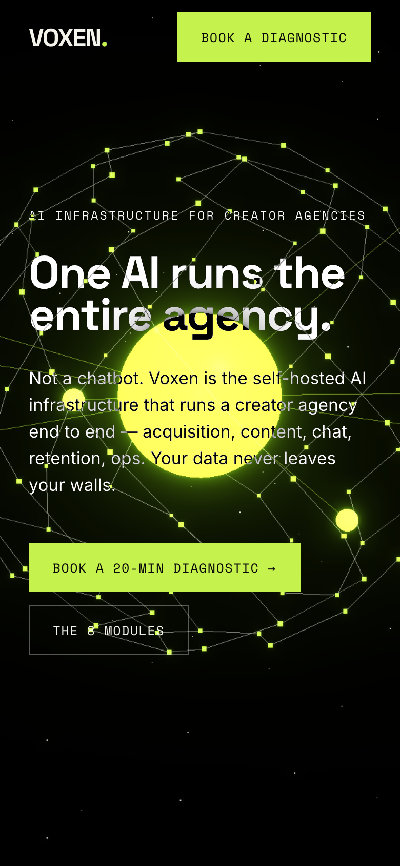 Apercu mobile du site Voxen